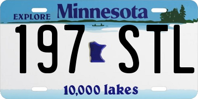 MN license plate 197STL