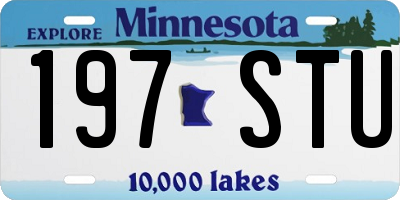MN license plate 197STU