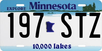 MN license plate 197STZ