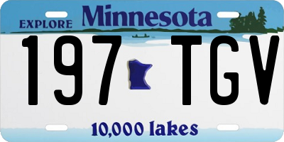 MN license plate 197TGV