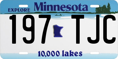 MN license plate 197TJC