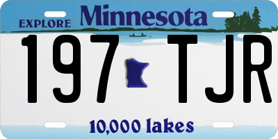 MN license plate 197TJR