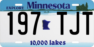 MN license plate 197TJT