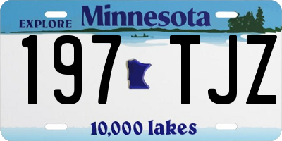 MN license plate 197TJZ