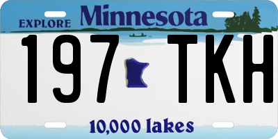 MN license plate 197TKH