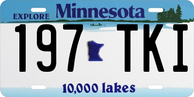 MN license plate 197TKI