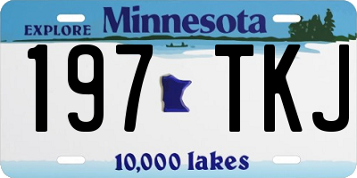 MN license plate 197TKJ