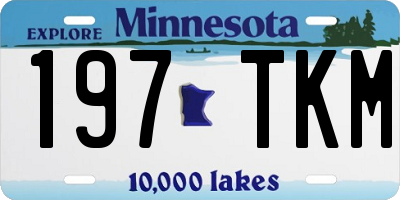 MN license plate 197TKM
