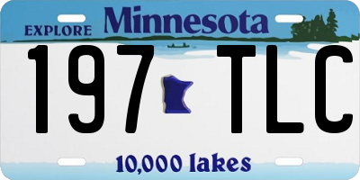 MN license plate 197TLC