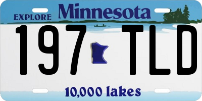 MN license plate 197TLD