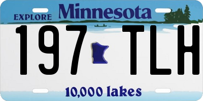 MN license plate 197TLH