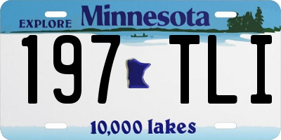 MN license plate 197TLI
