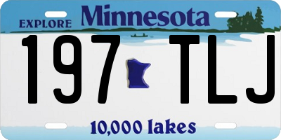 MN license plate 197TLJ