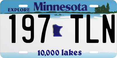 MN license plate 197TLN