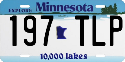MN license plate 197TLP