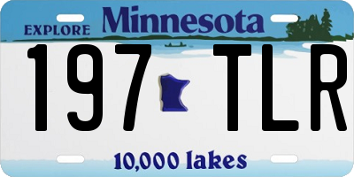 MN license plate 197TLR