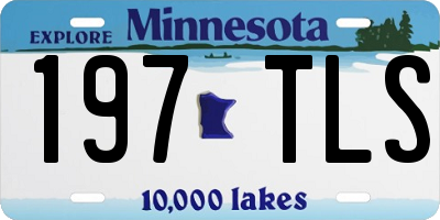 MN license plate 197TLS