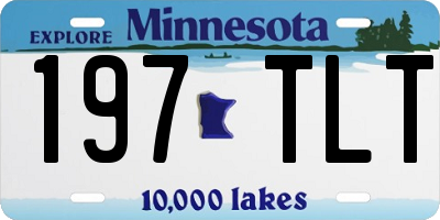 MN license plate 197TLT