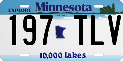 MN license plate 197TLV