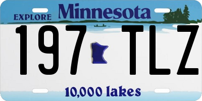 MN license plate 197TLZ