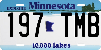 MN license plate 197TMB