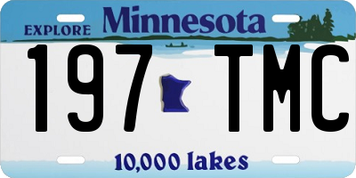 MN license plate 197TMC