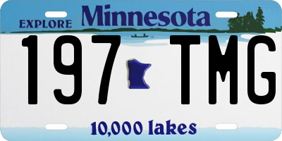 MN license plate 197TMG