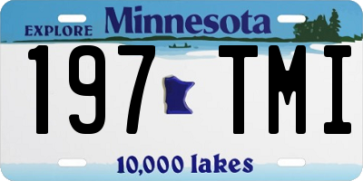 MN license plate 197TMI