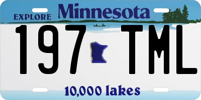 MN license plate 197TML