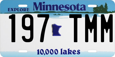 MN license plate 197TMM