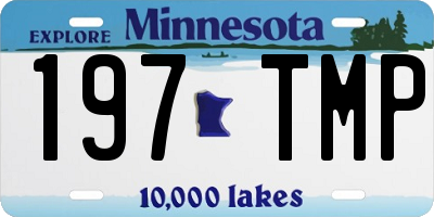 MN license plate 197TMP