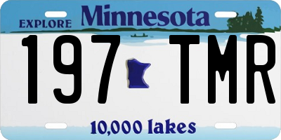 MN license plate 197TMR
