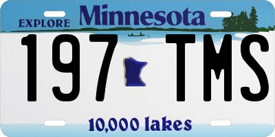 MN license plate 197TMS