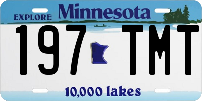 MN license plate 197TMT