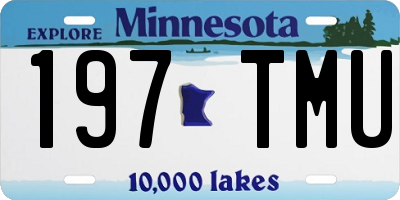 MN license plate 197TMU