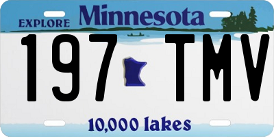 MN license plate 197TMV