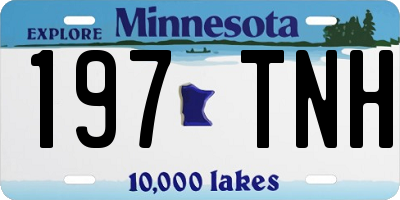 MN license plate 197TNH