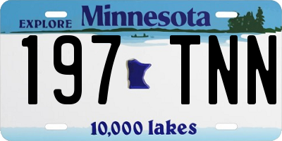 MN license plate 197TNN