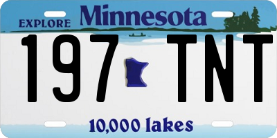 MN license plate 197TNT