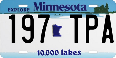 MN license plate 197TPA