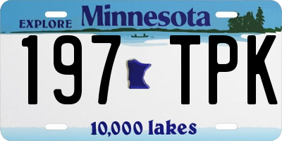MN license plate 197TPK