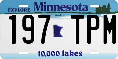 MN license plate 197TPM