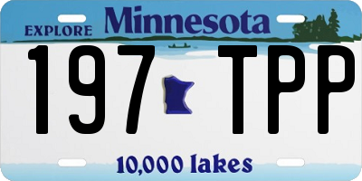 MN license plate 197TPP