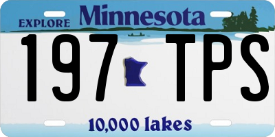 MN license plate 197TPS