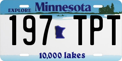 MN license plate 197TPT