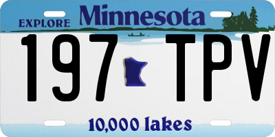 MN license plate 197TPV