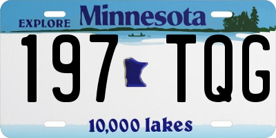 MN license plate 197TQG