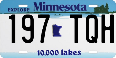 MN license plate 197TQH