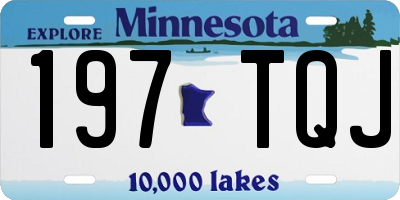 MN license plate 197TQJ