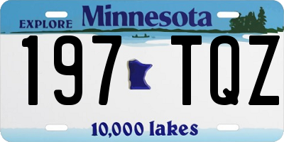 MN license plate 197TQZ